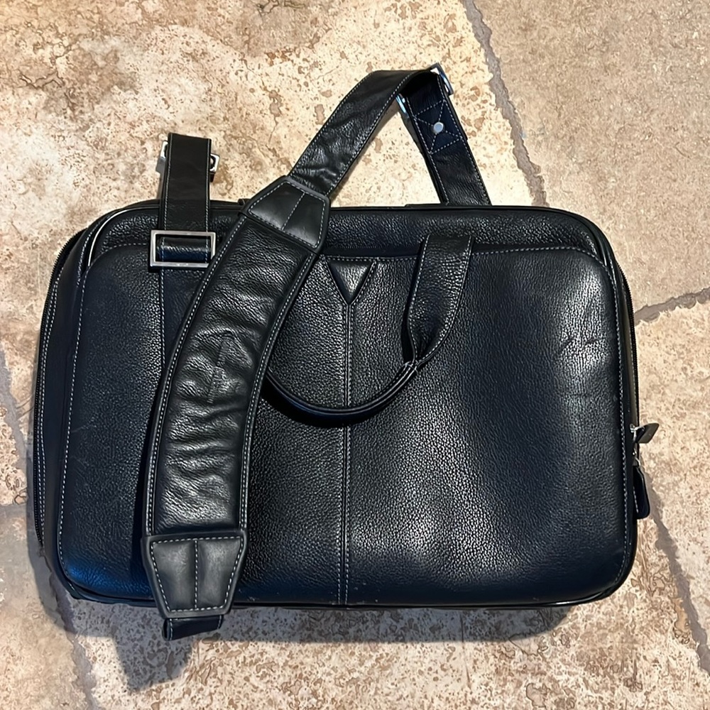 Johnston & Murphy Leather Briefcase
